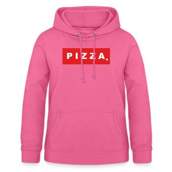 PIZZA / RED-WHITE - Women's Hoodie - pink - Front - AI Model Female 172 light (172cm)