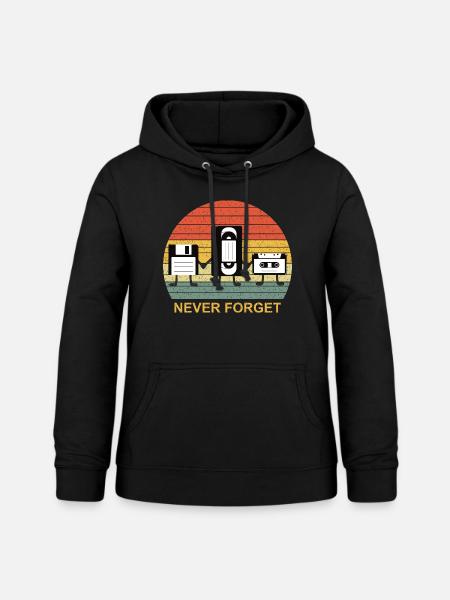 Never Forget - Frauen Hoodie - Schwarz
