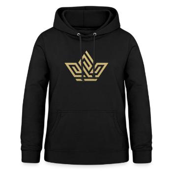 Dynastie royale - Basique - Sweat à capuche Femme - noir - Devant - AI Model Female 172 light (172cm)