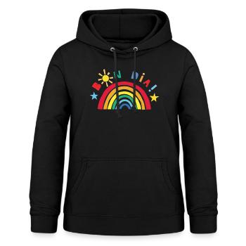 Bon Dia! - Sweat à capuche Femme - noir - Devant - AI Model Female 172 light (172cm)