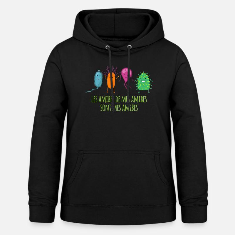 amibes - Sweat à capuche Femme - noir
