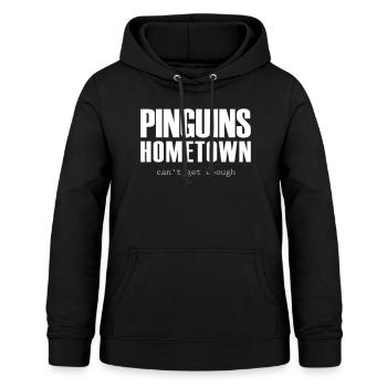 penguins w hometown - Women's Hoodie - black - Front - AI Model Female 172 light (172cm)