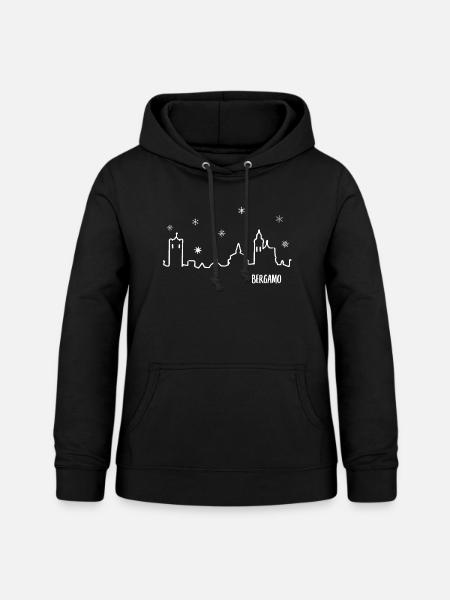 Bergamo Sterne - Frauen Hoodie - Schwarz
