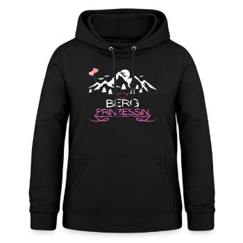 Berg Prinzessin Berg Mädel Outdoor Hobby Geschenk - Frauen Hoodie - Schwarz - Vorne - AI Model Female 172 light (172cm)