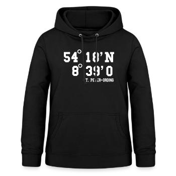 Sankt Peter Ording Nordsee Urlaub Idee - Frauen Hoodie - Schwarz - Vorne - AI Model Female 172 light (172cm)