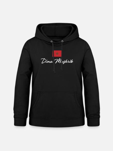 Marokko Dima Maghrib - Frauen Hoodie - Schwarz