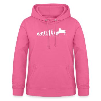 Piano White Evolution Music Pianist - Women's Hoodie - pink - Front - AI Model Female 172 light (172cm)