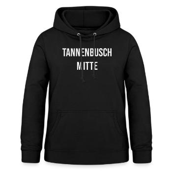 Tannenbusch Mitte - Frauen Hoodie - Schwarz - Vorne - AI Model Female 172 light (172cm)