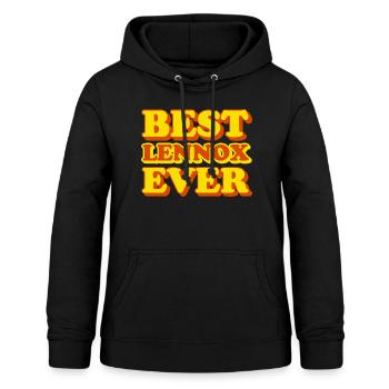 Lustiges Geschenk mit Vornamen Lennox - Frauen Hoodie - Schwarz - Vorne - AI Model Female 172 light (172cm)
