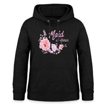 Flower Brautjungfer Maid of Honor - Frauen Hoodie - Schwarz - Vorne - AI Model Female 172 light (172cm)