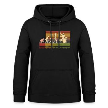 Batteur Evolution Drums - Sweat à capuche Femme - noir - Devant - AI Model Female 172 light (172cm)