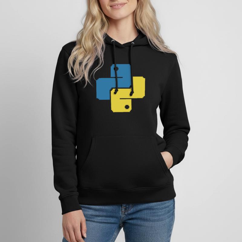 Python Pixelart Frauen Hoodie