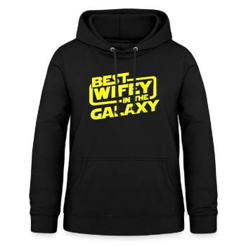 Bester Wifey in der Galaxis - Frauen Hoodie - Schwarz - Vorne - AI Model Female 172 light (172cm)