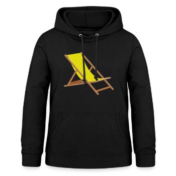 Strand Sommer Sonne Liegestuhl Urlaub - Women's Hoodie - black - Front - AI Model Female 172 light (172cm)