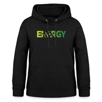 Energy / Energie - Frauen Hoodie - Schwarz - Vorne - AI Model Female 172 light (172cm)