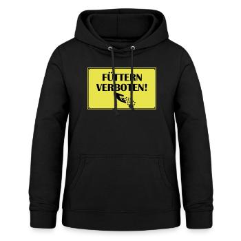 Fuettern forbidden - Women's Hoodie - black - Front - AI Model Female 172 light (172cm)