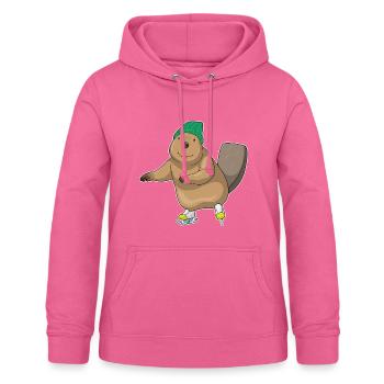 Patins à glace Beaver - Sweat à capuche Femme - rose - Devant - AI Model Female 172 light (172cm)