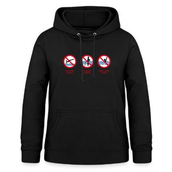 Pool Rules - Sweat à capuche Femme - noir - Devant - AI Model Female 172 light (172cm)