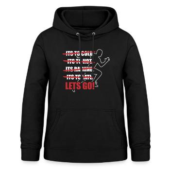 Laufen Motivation Strichliste Los gehts Sport - Frauen Hoodie - Schwarz - Vorne - AI Model Female 172 light (172cm)
