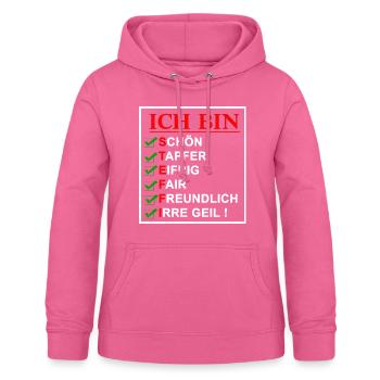 Namensshirt Steffi - Frauen Hoodie - Pink - Vorne - AI Model Female 172 light (172cm)
