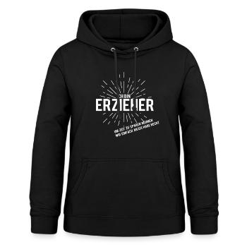Erzieher - Frauen Hoodie - Schwarz - Vorne - AI Model Female 172 light (172cm)