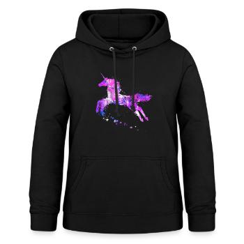 einhorn - Frauen Hoodie - Schwarz - Vorne - AI Model Female 172 light (172cm)