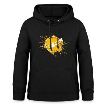 trompete - Frauen Hoodie - Schwarz - Vorne - AI Model Female 172 light (172cm)