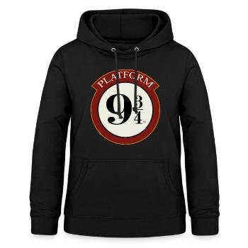 Harry Potter Platform 9 3/4 - Frauen Hoodie - Schwarz - Vorne - AI Model Female 172 light (172cm)
