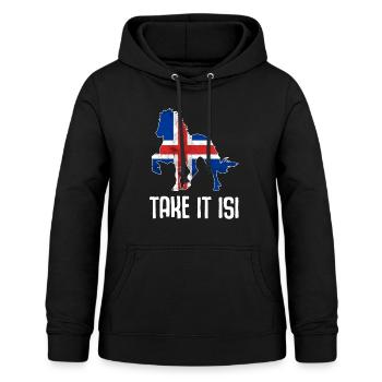 Isi Islandpferd Pony Islandpferde Spruch Pferde - Frauen Hoodie - Schwarz - Vorne - AI Model Female 172 light (172cm)