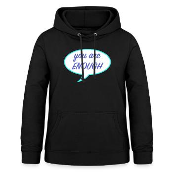 You are enough, equality homosexual - Women's Hoodie - black - Front - AI Model Female 172 light (172cm)