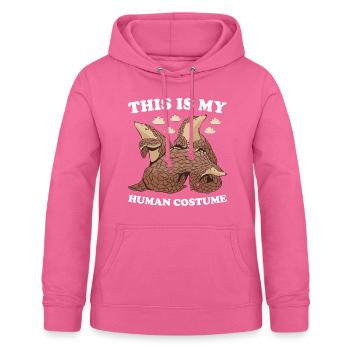 C’est mon pangolin de costume humain - Sweat à capuche Femme - rose - Devant - AI Model Female 172 light (172cm)