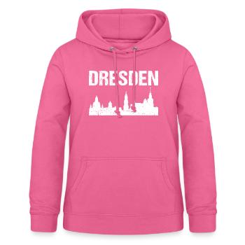 Dresden Skyline Stadt Dresden - Frauen Hoodie - Pink - Vorne - AI Model Female 172 light (172cm)