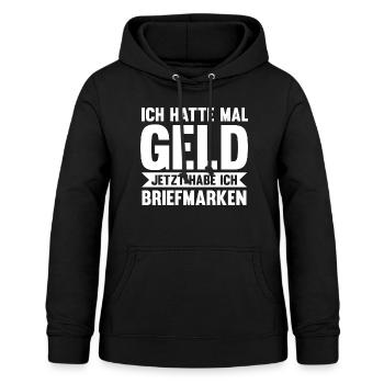Philatelie Briefmarkensammlung Briefmarkensammler - Frauen Hoodie - Schwarz - Vorne - AI Model Female 172 light (172cm)