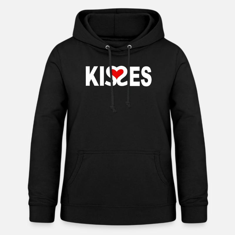 Bisous - Sweat à capuche Femme - noir