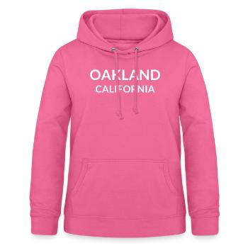 Oakland California USA - Frauen Hoodie - Pink - Vorne - AI Model Female 172 light (172cm)