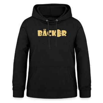 Bäcker - Frauen Hoodie - Schwarz - Vorne - AI Model Female 172 light (172cm)