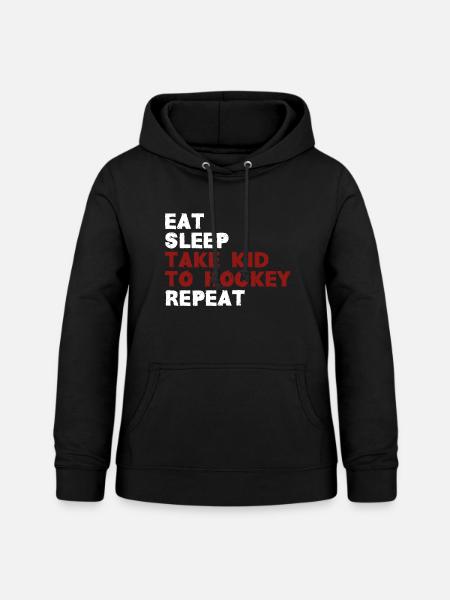 Take kid to hockey - Frauen Hoodie - Schwarz