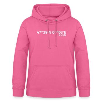 Dijon Koordinaten - Frauen Hoodie - Pink - Vorne - AI Model Female 172 light (172cm)