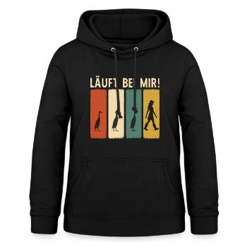 Laufente Laufentenzüchterin Laufenten Entenzucht - Frauen Hoodie - Schwarz - Vorne - AI Model Female 172 light (172cm)