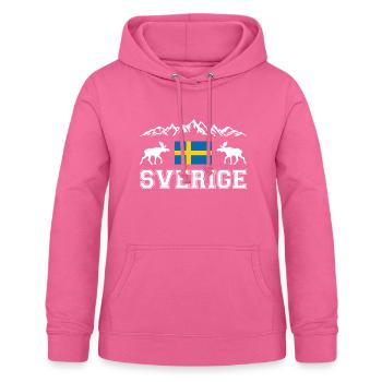 Schweden - Frauen Hoodie - Pink - Vorne - AI Model Female 172 light (172cm)