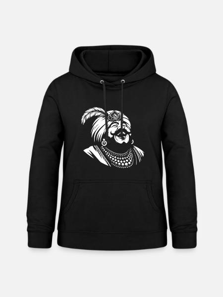 Lachender Ali Baba Design - Frauen Hoodie - Schwarz
