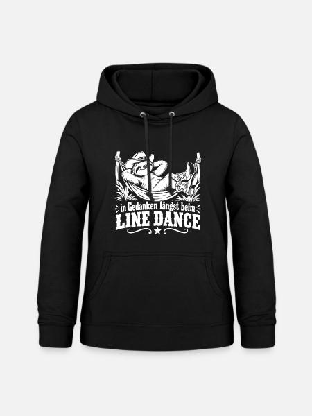 Gedanken beim Line Dance - Frauen Hoodie - Schwarz