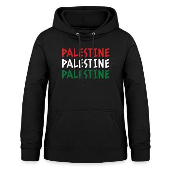 Palestine Free Gaza - Frauen Hoodie - Schwarz - Vorne - AI Model Female 172 light (172cm)