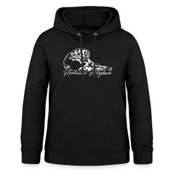 RHODESIAN RIDGEBACK Wilsigns Löwenhund Hunderasse - Frauen Hoodie - Schwarz - Vorne - AI Model Female 172 light (172cm)