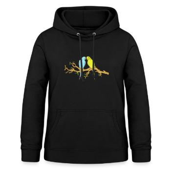 budgies - Women's Hoodie - black - Front - AI Model Female 172 light (172cm)