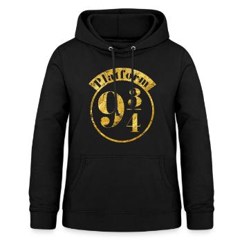 Harry Potter Platform 9 3/4 Gold - Women's Hoodie - black - Front - AI Model Female 172 light (172cm)