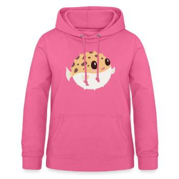 Kugelfisch - Frauen Hoodie - Pink - Vorne - AI Model Female 172 light (172cm)