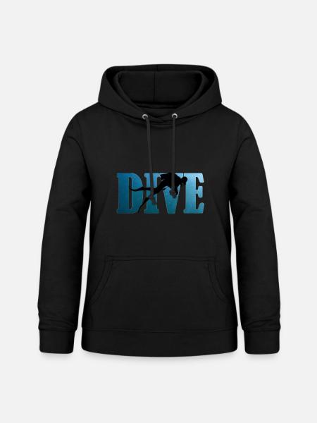 SCUBA DIVE - Frauen Hoodie - Schwarz