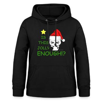 Is that cheerful enough? | Christmas, Cat - Women's Hoodie - black - Front - AI Model Female 172 light (172cm)