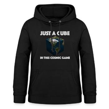 Nur ein Würfel in diesem kosmischen Spiel - Frauen Hoodie - Schwarz - Vorne - AI Model Female 172 light (172cm)
